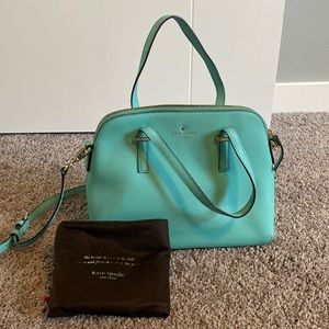 Turquoise Kate Spade Cedar Street Maise Leather Satchel